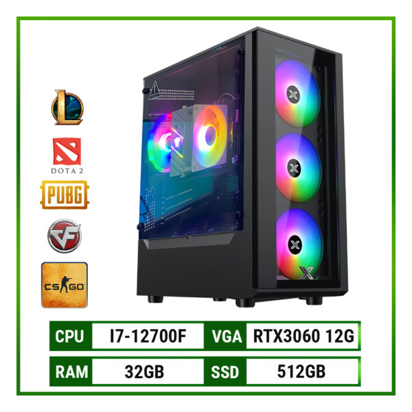 Start Gaming 18 - i7 12700F/ram 32GB/SSD 512GB/RTX3060 12GB