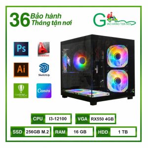 Start DH 04 - i3 12100/Ram 16GB/SSD 250GB/RX550 4GB